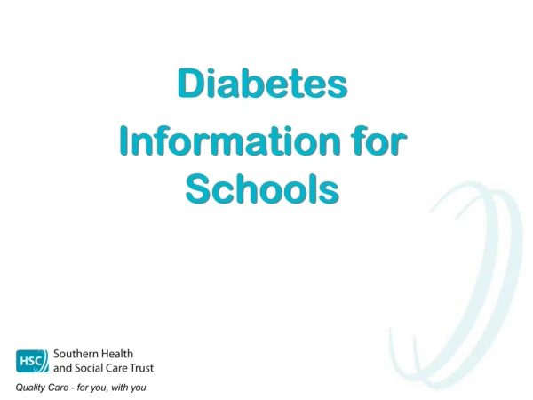 Diabetes Information for Schools