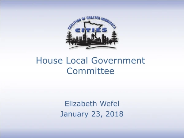 House Local Government Committee