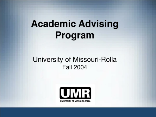 Academic Advising  Program