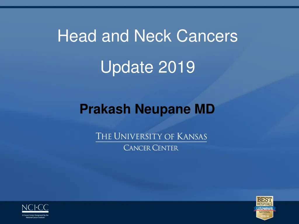 head and neck cancers update 2019