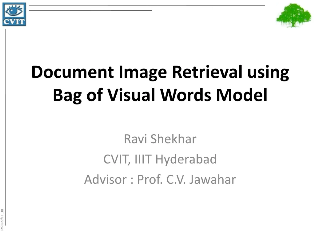 document image retrieval using bag of visual