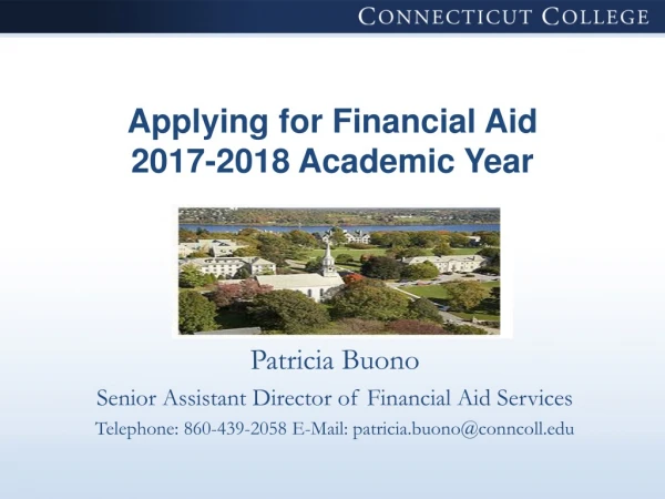 Applying for Financial Aid 2017-2018 Academic Year
