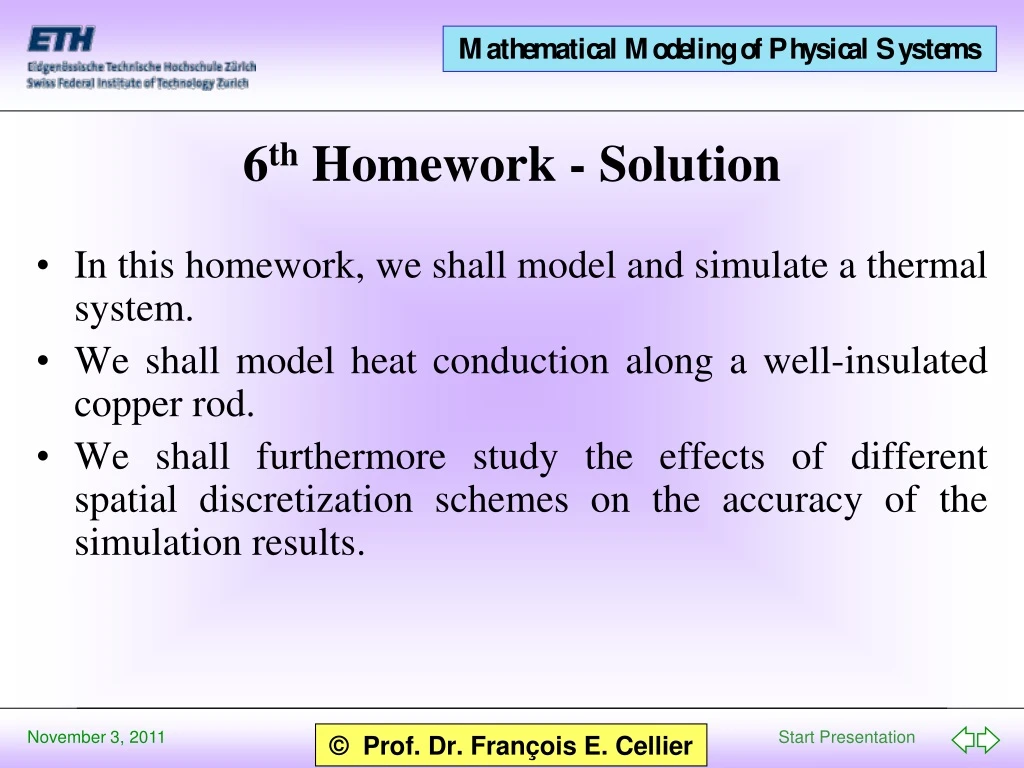 6 th homework solution