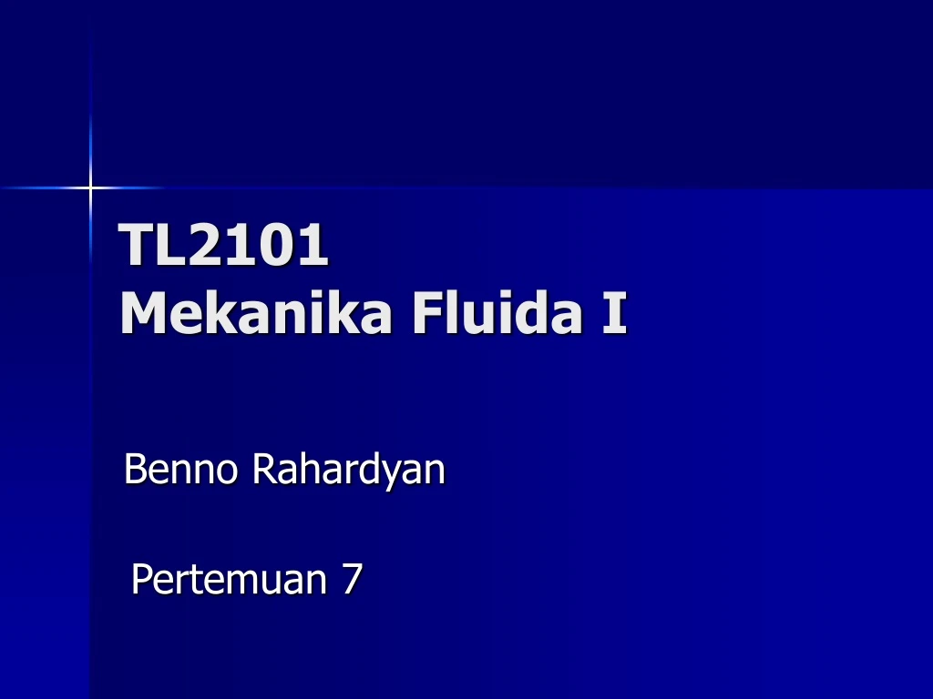 tl2101 mekanika fluida i