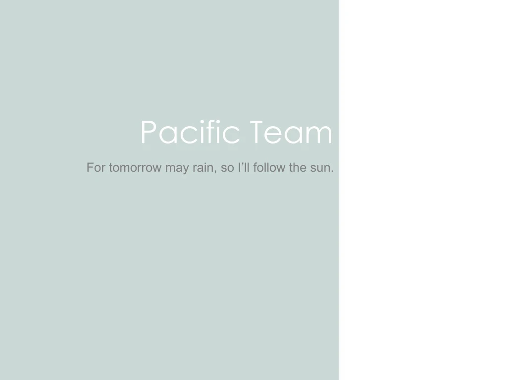 pacific team