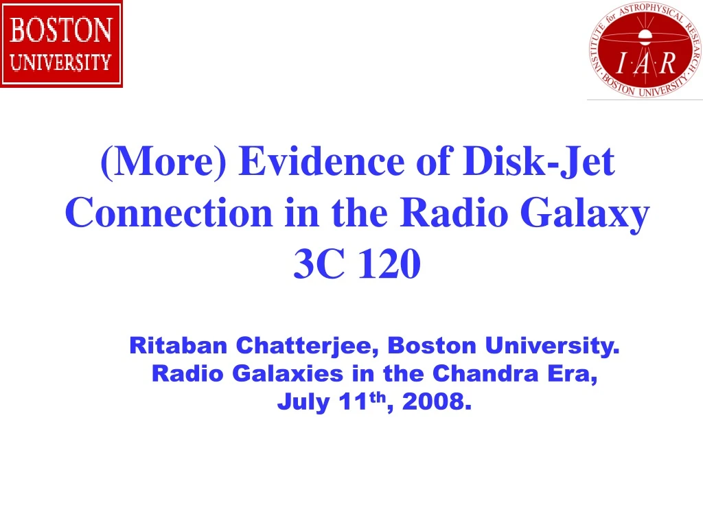 more evidence of disk jet connection in the radio galaxy 3c 120