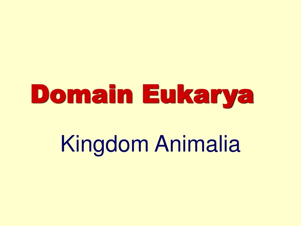 domain eukarya