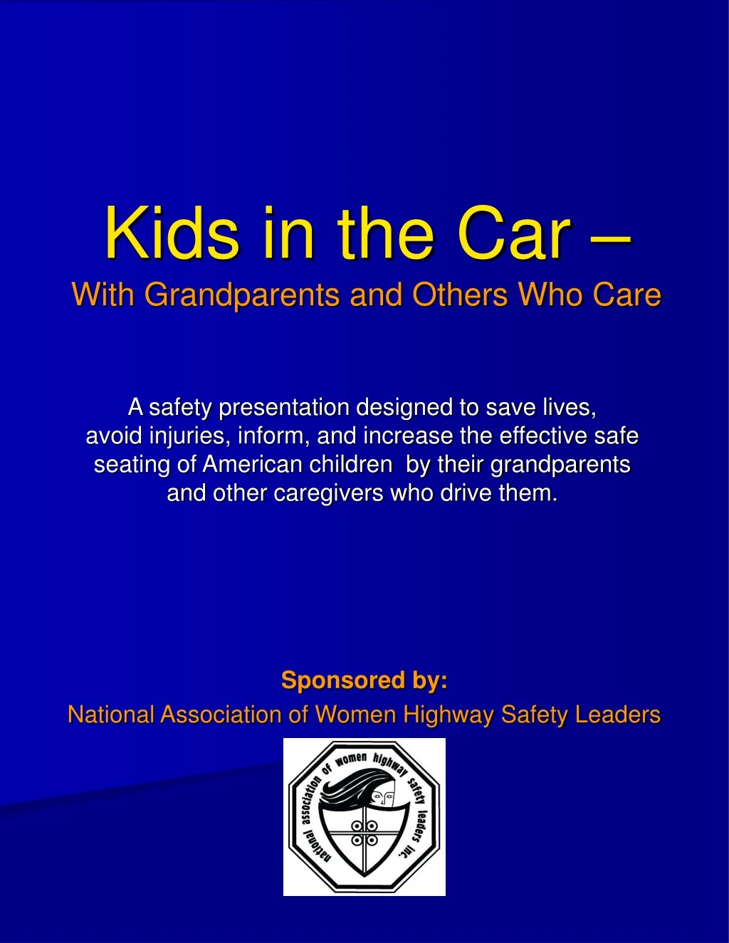 kids in the car with grandparents and others who care