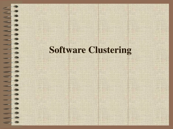 Software Clustering