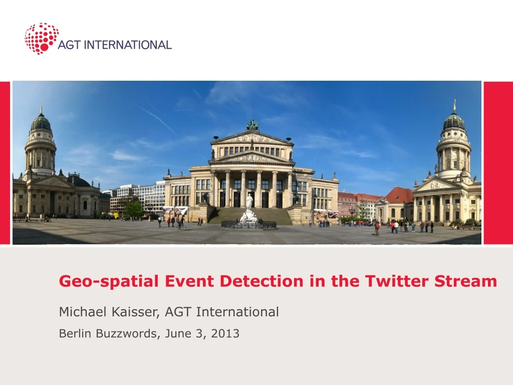 geo spatial event detection in the twitter stream