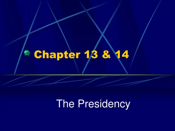 Chapter 13 &amp; 14