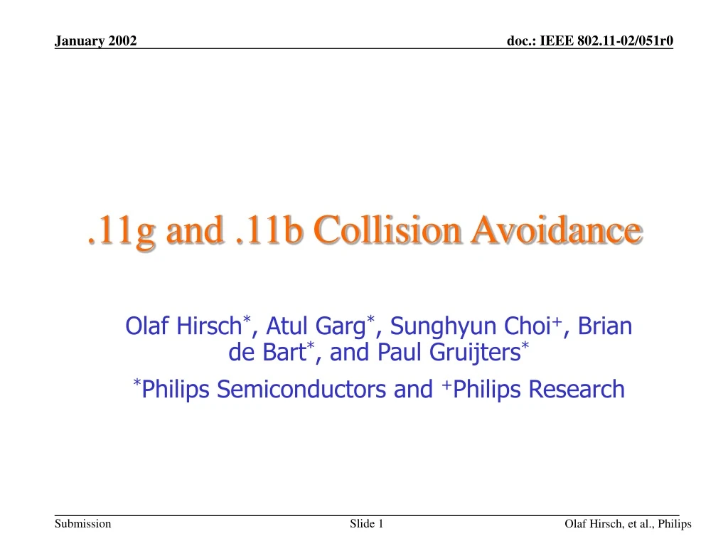 11g and 11b collision avoidance