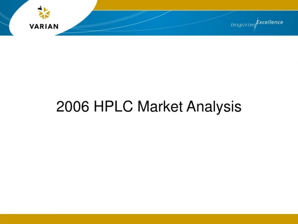 2006 HPLC Market Analysis