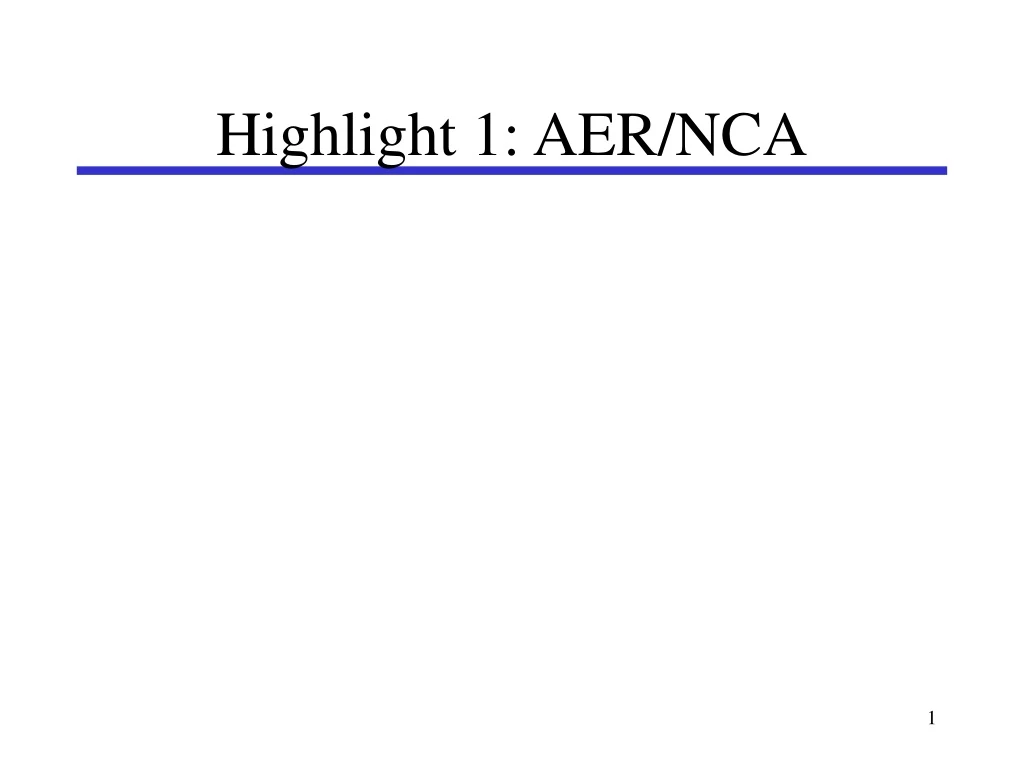 highlight 1 aer nca