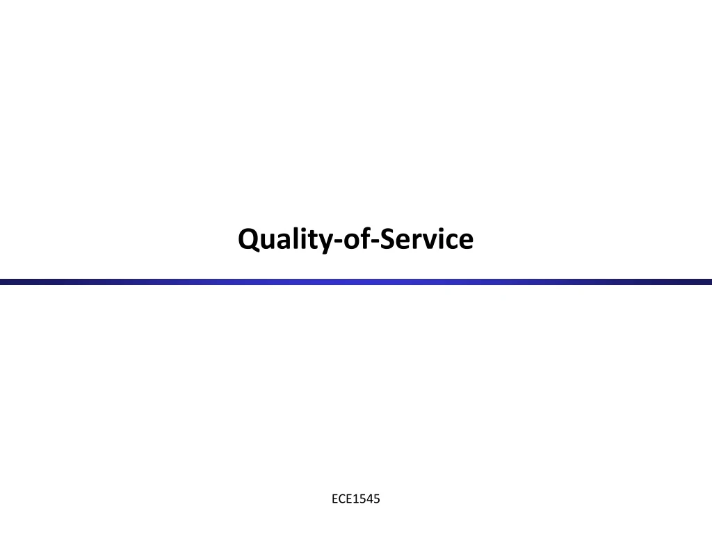 quality of service