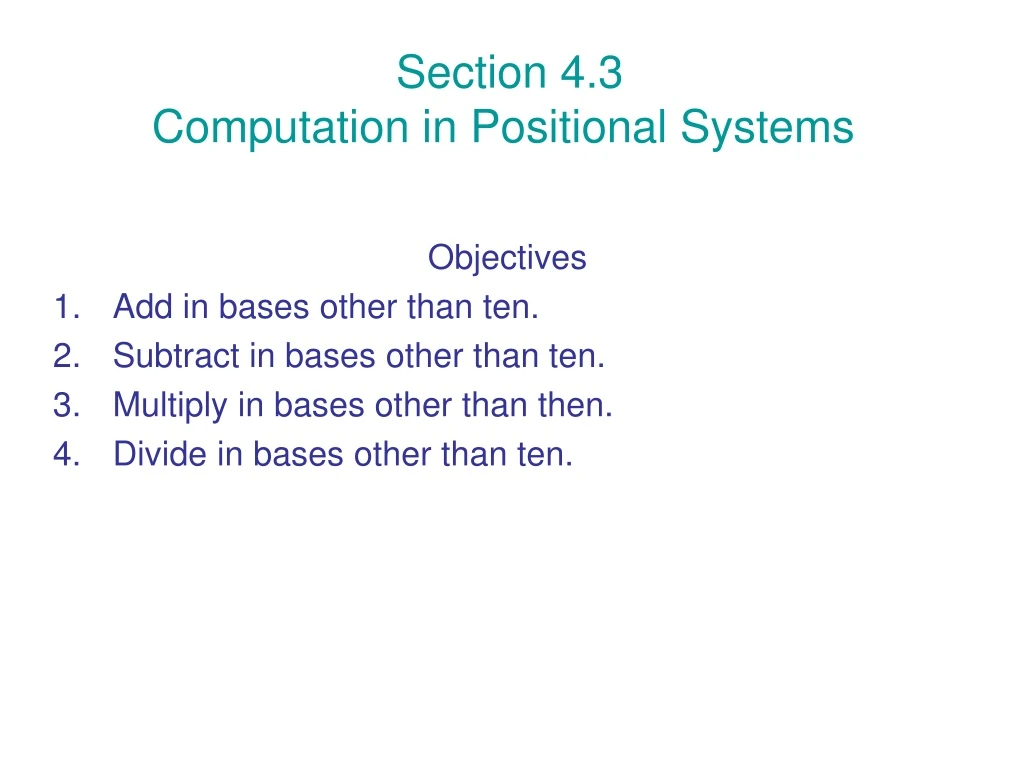 section 4 3 computation in positional systems
