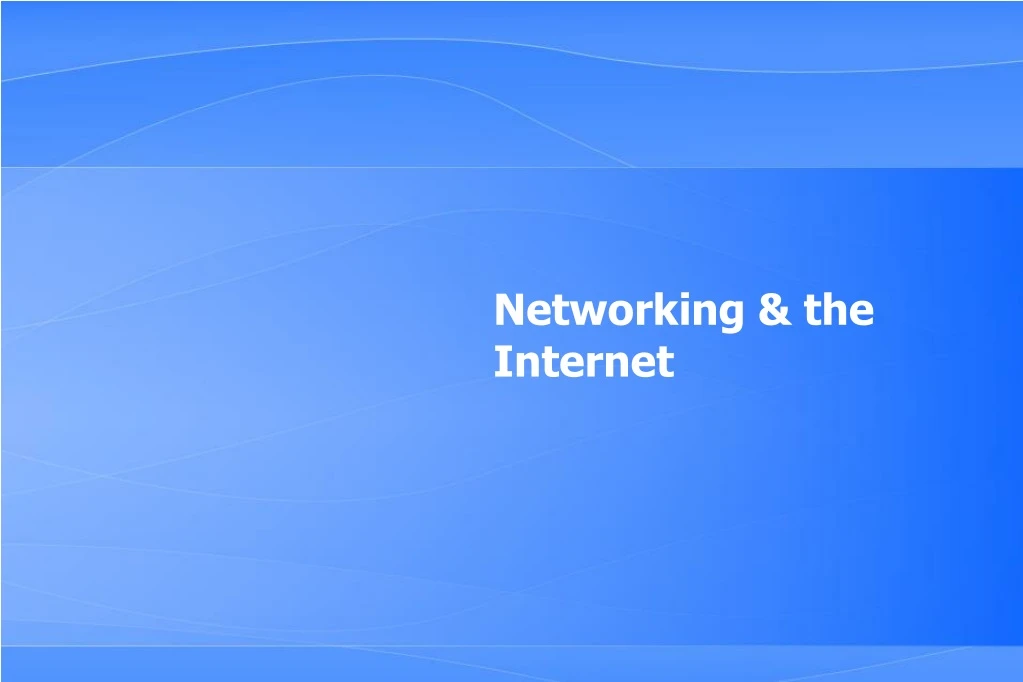 networking the internet