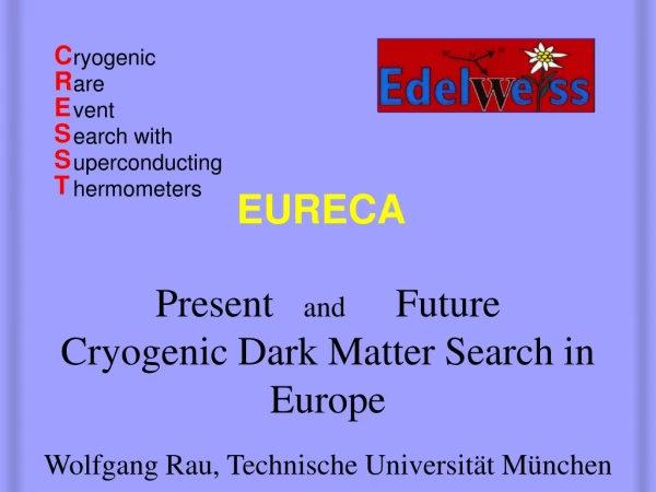 Present    and      Future    Cryogenic Dark Matter Search in Europe