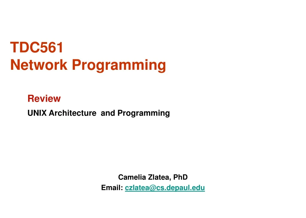 tdc561 network programming