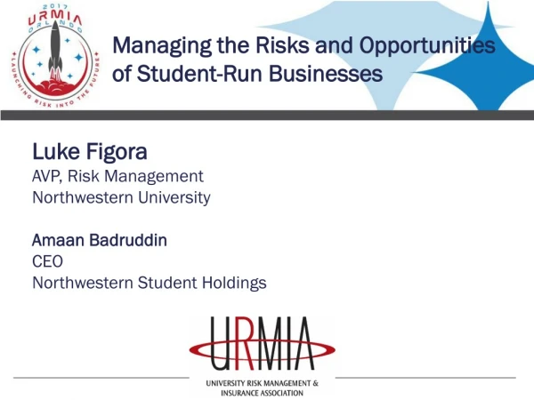 Managing the Risks and Opportunities of Student-Run Businesses