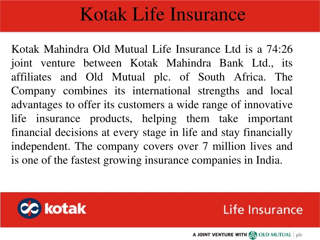 kotak life insurance