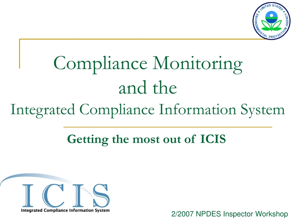 compliance monitoring and the integrated compliance information system