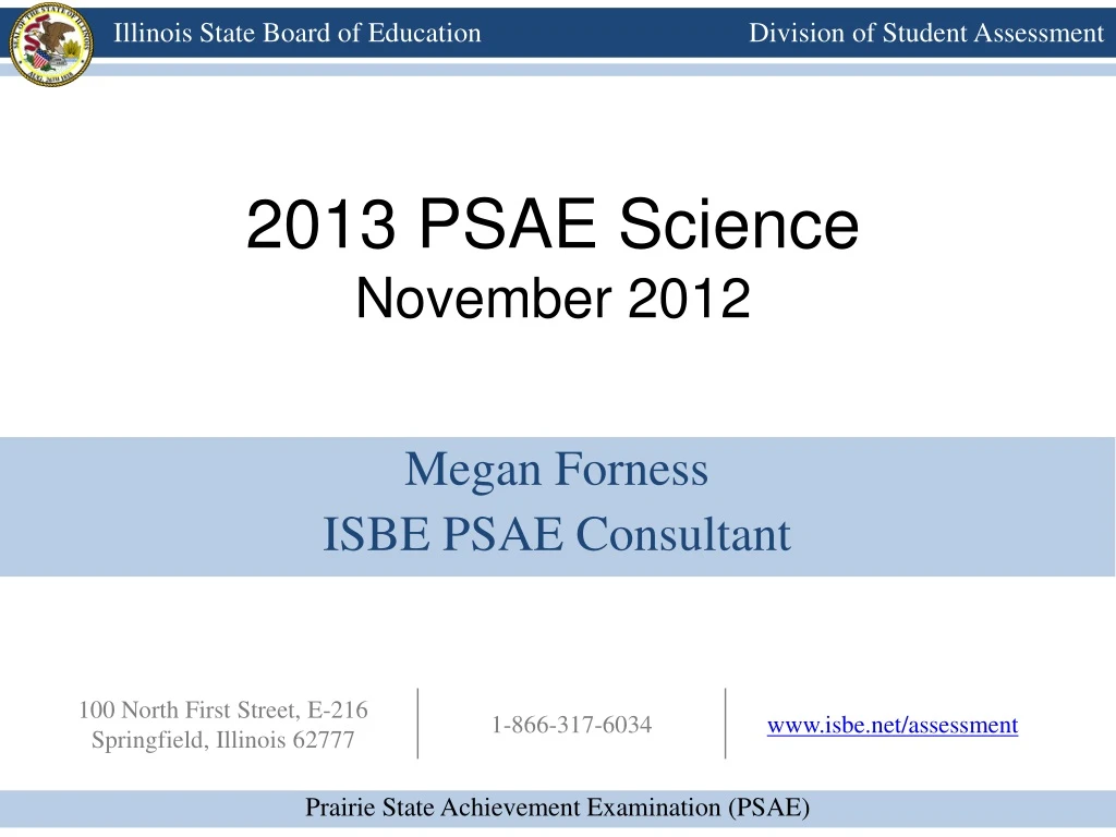 2013 psae science november 2012
