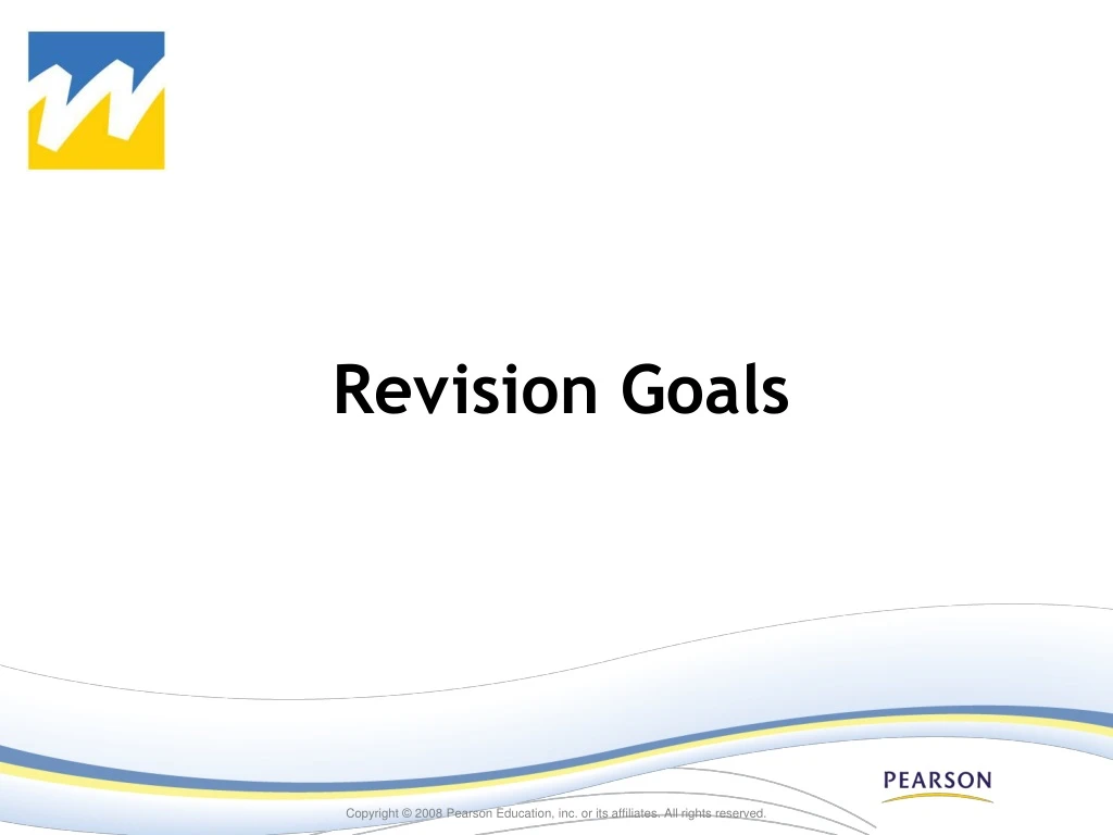revision goals