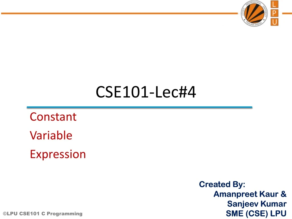 cse101 lec 4