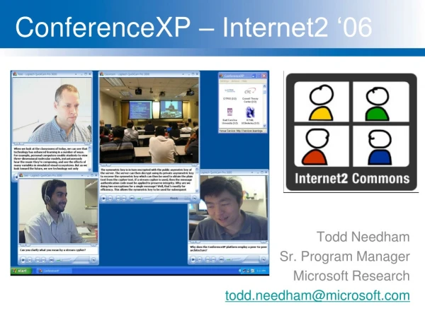 ConferenceXP – Internet2 ‘06