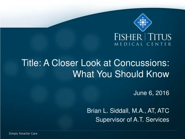 Title: A Closer Look at Concussions: What You Should Know