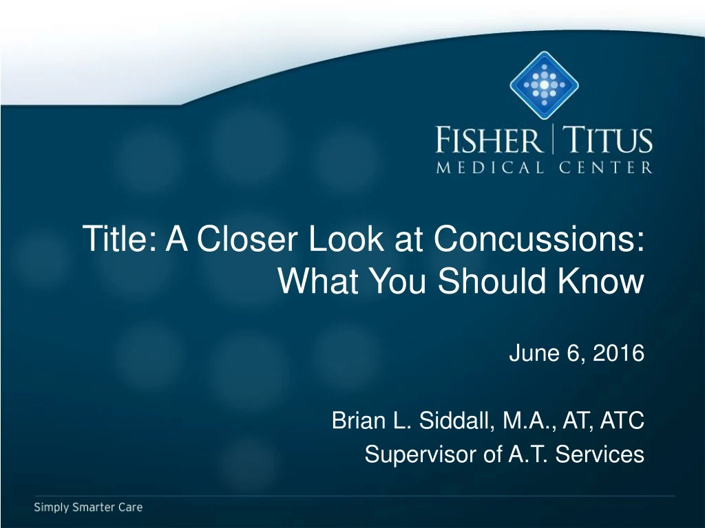 title a closer look at concussions what you should know