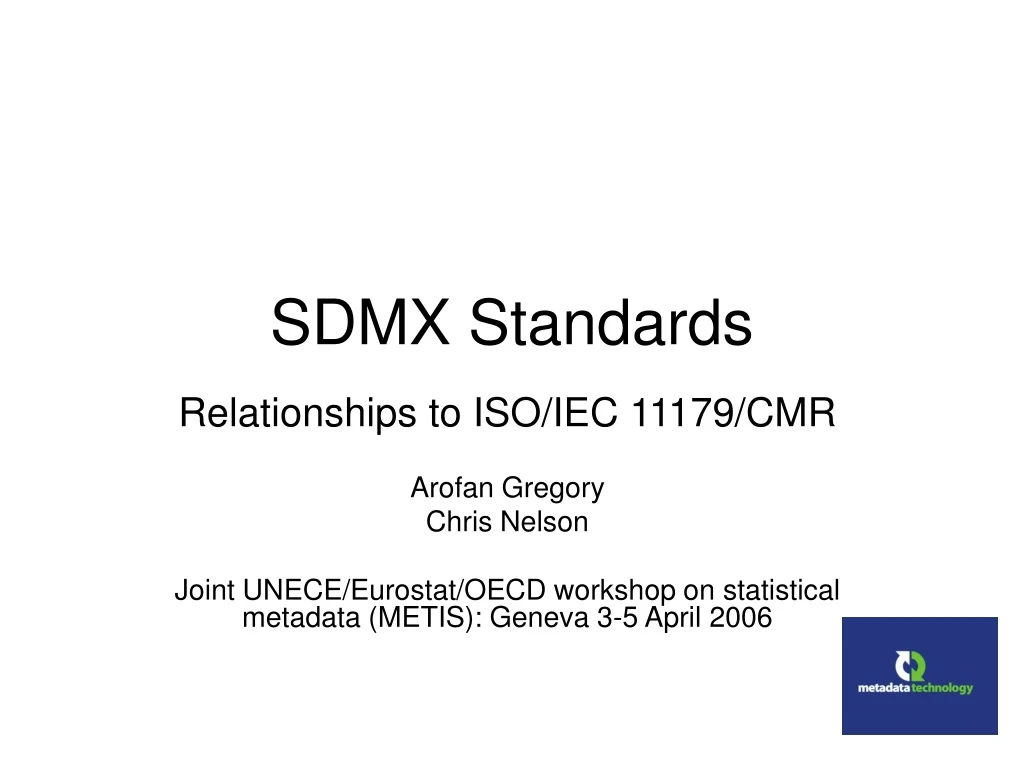 sdmx standards