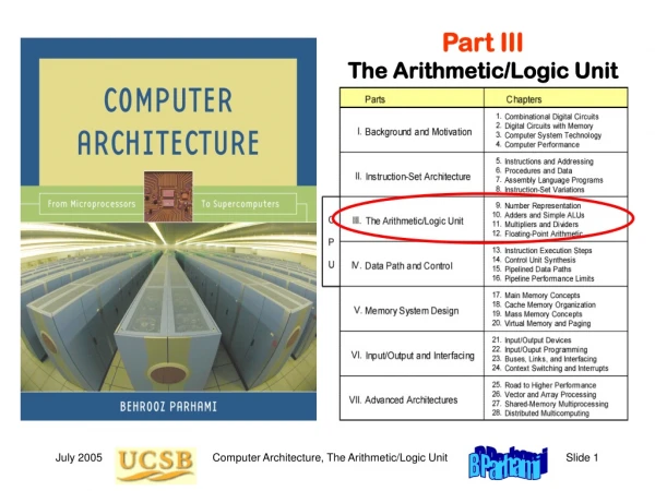 Part III The Arithmetic/Logic Unit