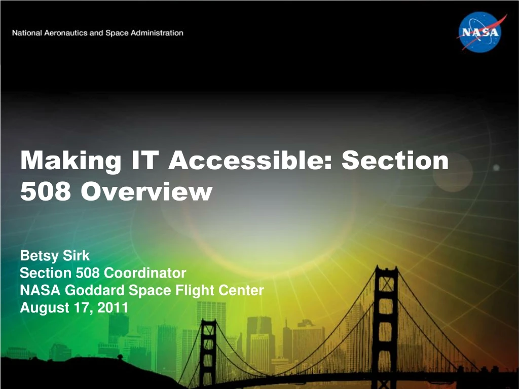 making it accessible section 508 overview