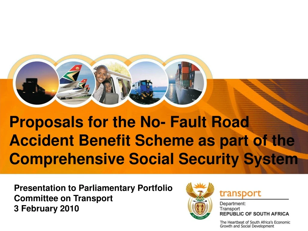 proposals for the no fault road accident benefit