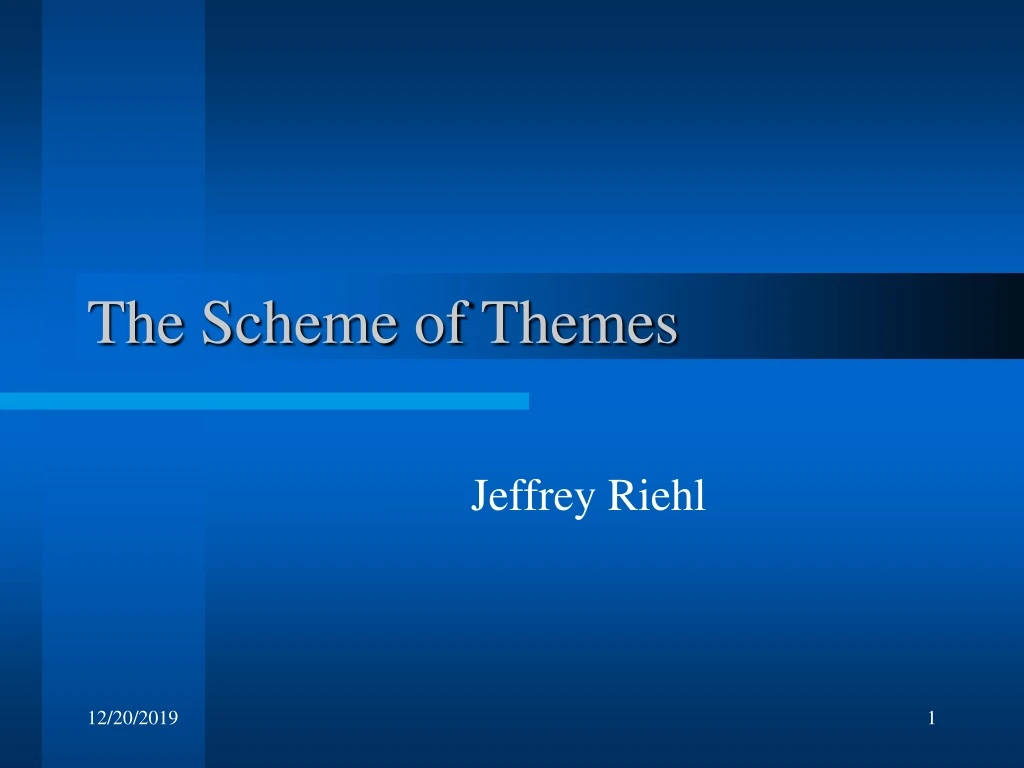 the scheme of themes