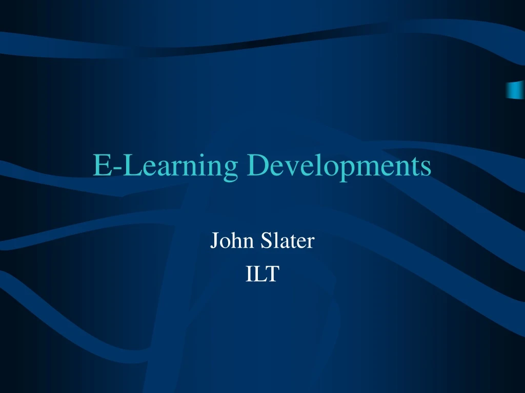 e learning developments