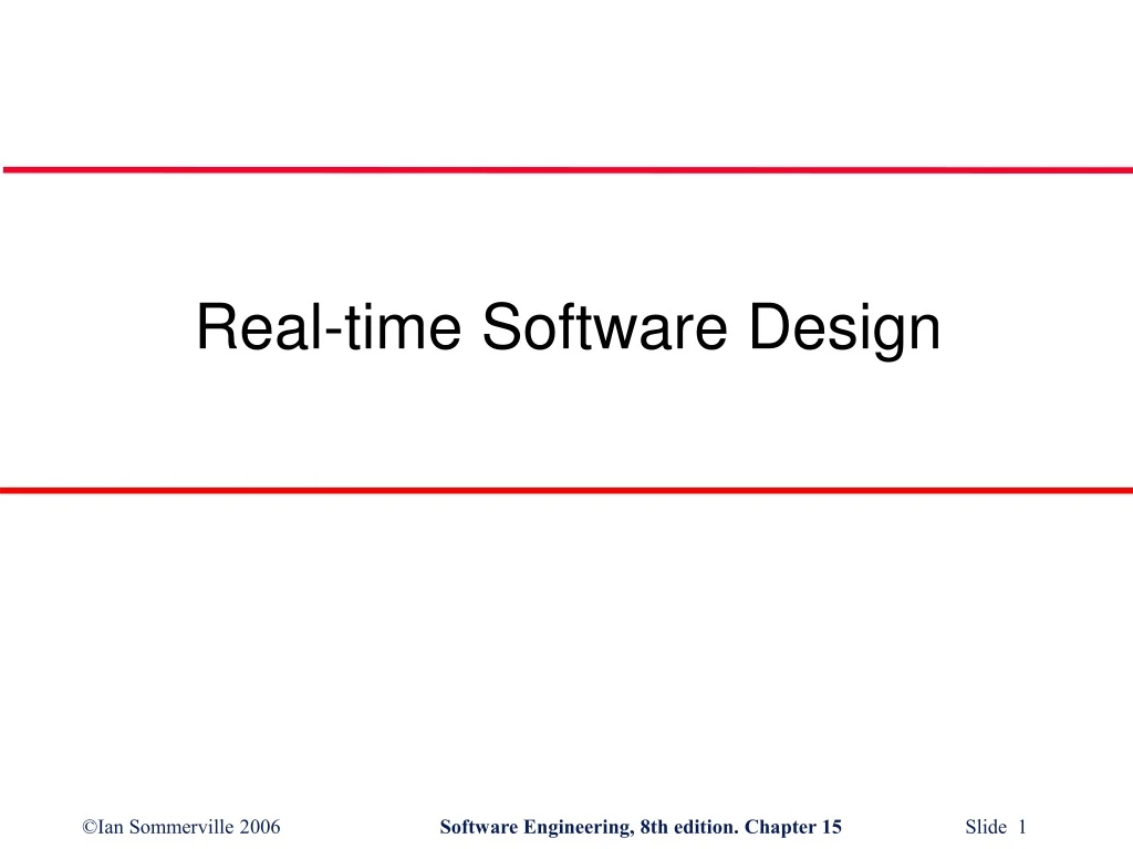 real time software design