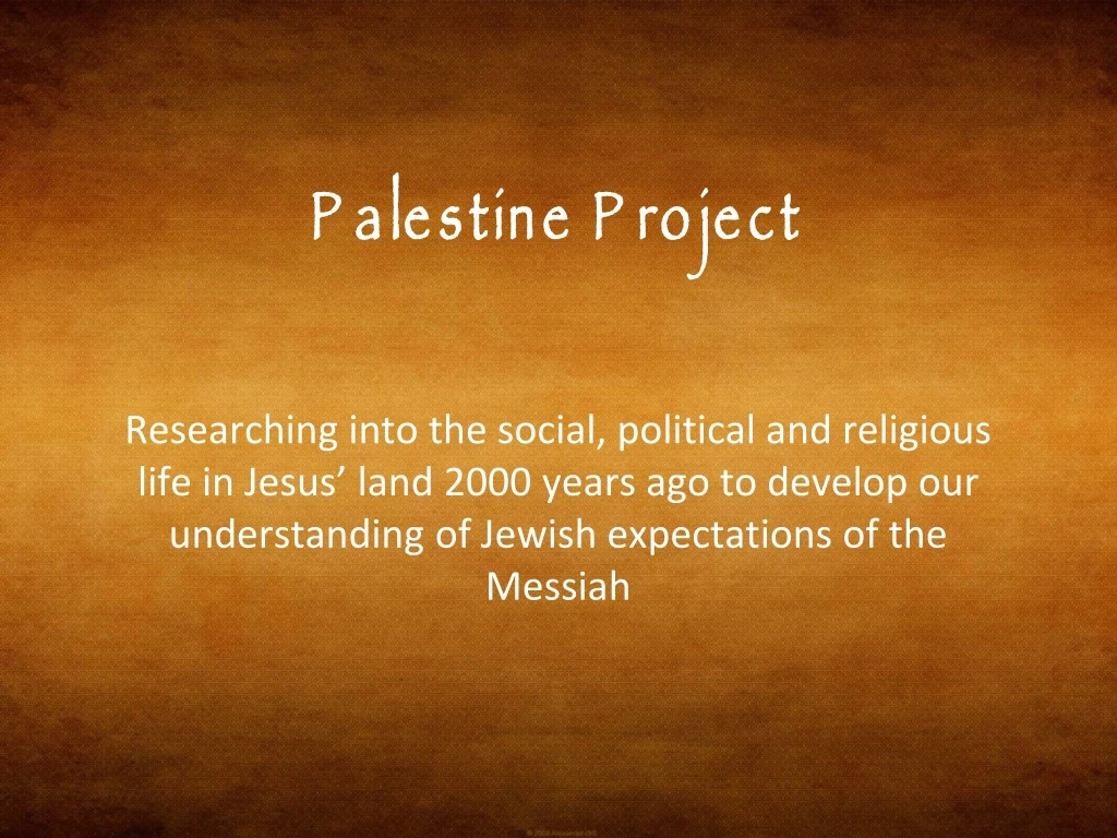 palestine project