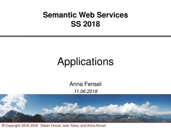 Semantic Web Services SS 2018