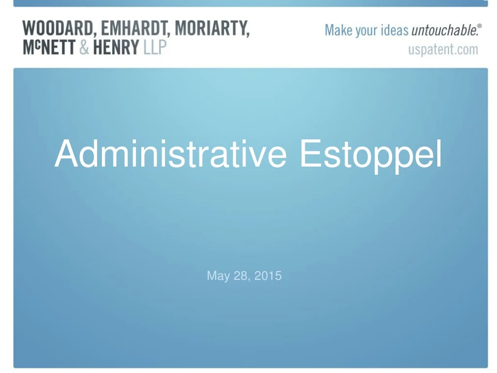 administrative estoppel