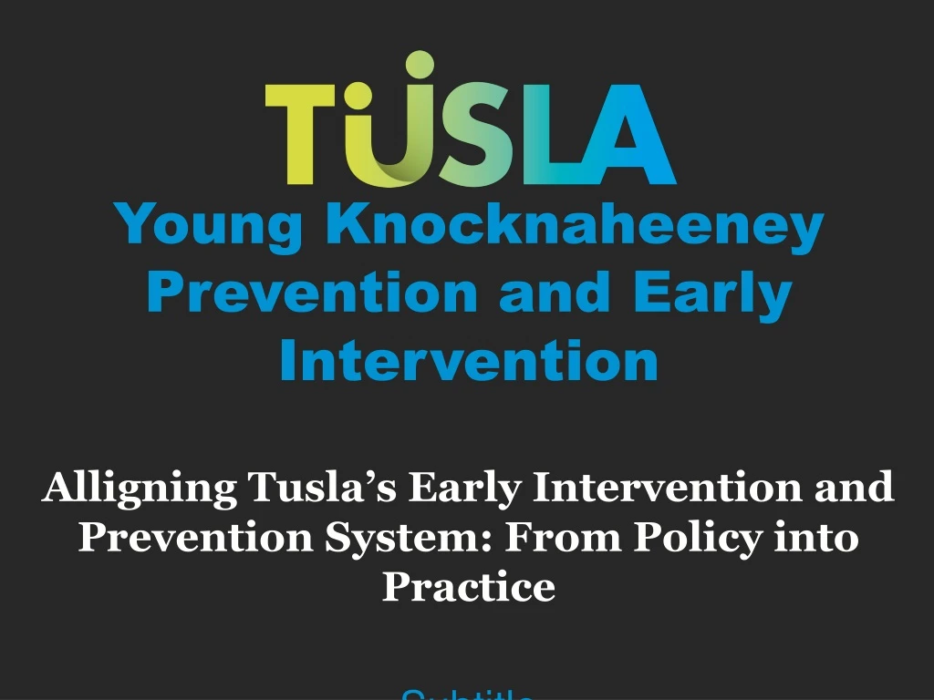 young knocknaheeney prevention and early intervention