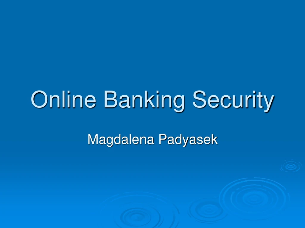online banking security