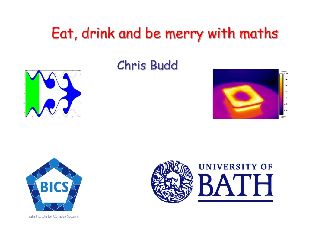 eat drink and be merry with maths chris budd