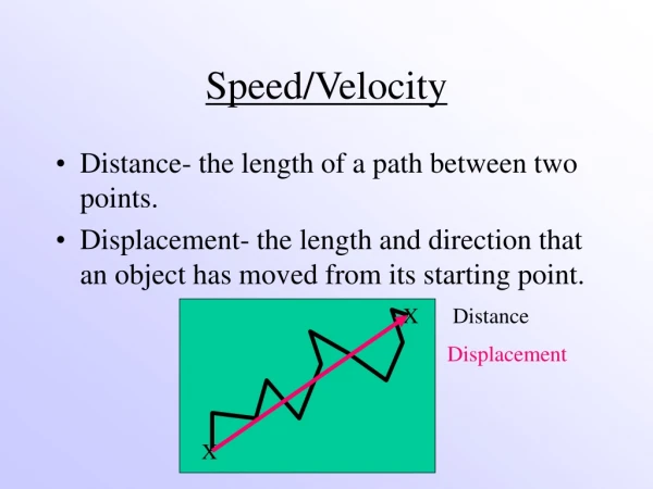 Speed/Velocity