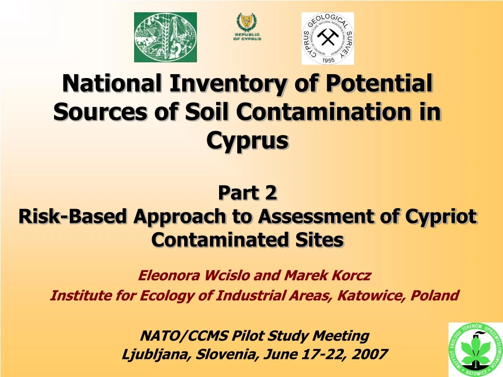 national inventory of potential sources of soil