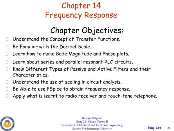 Chapter 14 Frequency Response