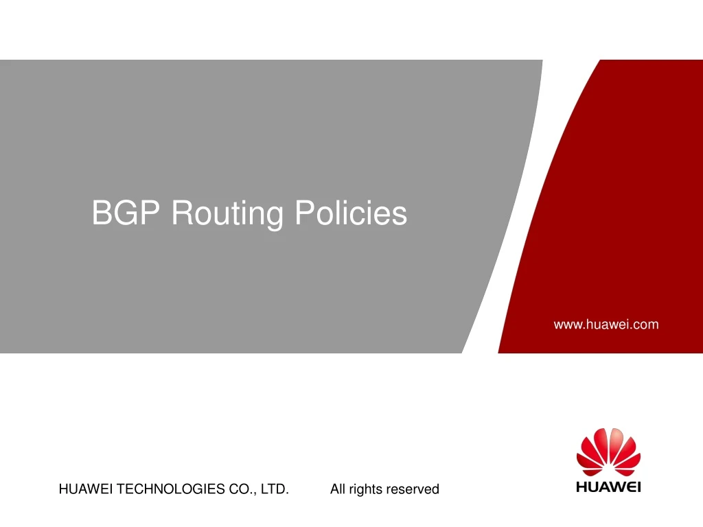 bgp routing policies