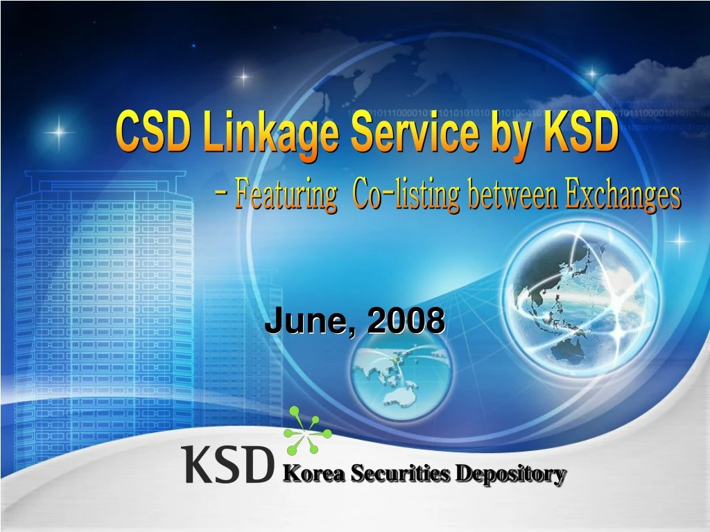 csd linkage service by ksd